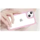 Vāciņš Outer Space Case priekš iPhone 14 Plus ar gēla rāmi, rozā