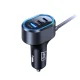 3mk automašīnas lādētājs 135W PD QC PPS (USB-C + USB-A), melns
