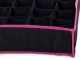 Drawer Organizer for Underwear and Socks, 16 Compartments, Black