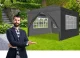 Стены для садового шатра (павильона), Cерые | Walls for Garden Tent
