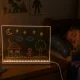 Akrila LED lampa rakstīšanai ar USB barošanu un marķieriem