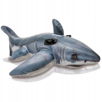 Intex 57525 Inflatable Shark Ride-On Pool Float, 173x107 cm