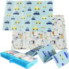NICEKIDS Double-sided Foldable XPE Foam Play Mat Pad Rug for Kids, Road/Cars, 200x150cm