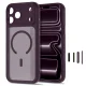 Чехол Tech-Protect MagPeak MagSafe CC для iPhone 18 Pro Max / 17 Pro Max, Dark Cherry Matte