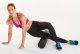 Ролик для Выполнения Растягиваний, черный | Yoga Fitness Massage Roller, 30x15 cm