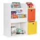 Детский стеллаж для книг и игрушек Ecotoys с ящиками, белый
