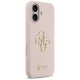 Guess silikona Big 4G Script vāciņš iPhone 17 – rozā | Phone Case Cover