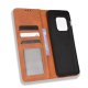 OnePlus 10 Pro Vintage Style Magnetic Leather Wallet Case Cover, Brown | Telefona Vāciņš Maciņš Apvalks Grāmatiņa