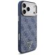 Guess 4G Triangle Logo MagSafe Phone Case Cover iPhone 17 Pro Max - Blue and Gold