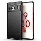 Google Pixel 6 Pro Carbon Flexible Cover TPU Case, Black | Telefona Maciņš Vāciņš Apvalks Bampers