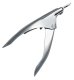 Artificial Nail Clipper Guillotine, Silver