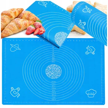 Силиконовый коврик для теста 70x50 см, синий
