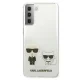 Karl Lagerfeld Samsung Galaxy S21+ vāciņš Karl & Choupette, caurspīdīgs