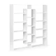 Modernhome WYJ-400 grāmatu plaukts, 14 plaukti, balts