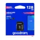 Atmiņas karte microSDXC GoodRam 128GB Class 10 UHS-I ar adapteri, melna