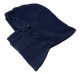 3-in-1 Fleece Balaclava Thermal Face Mask for Winter Sports, Navy Blue