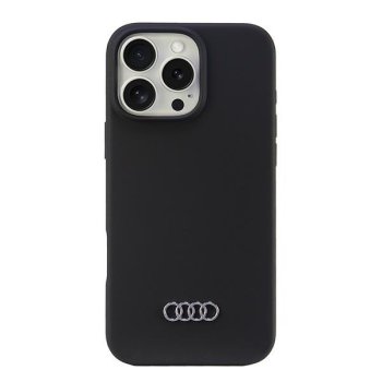 Audi iPhone 16 Pro Max Case Silicone Case, Black