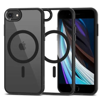 Apple iPhone 8 / 7 / SE (2020) (2022) 4.7" Tech-Protect MagMat MagSafe Case Cover, Transparent and Black | Telefona...