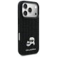Karl Lagerfeld Rhinestones Karl&Choupette piespraužamais maciņš iPhone 17 Pro telefonam – melns | Phone Case Cover