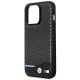 Apple iPhone 14 Pro Max 6,7\" BMW Leather Carbon Case Cover (BMHCP14X22NBCK), Black | Чехол Кейс Бампер...