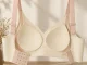 Women\'s Seamless Sports Bra with Pads, Push Up, White, 2XL