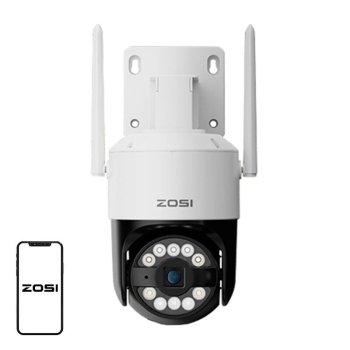 ZOSI C296 8МП Уличная WiFi Камера Dual Pan/Tilt IP66 + 32ГБ SD