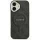 Guess iPhone 17 vāciņš 4G PU Classic Logo MagSafe, melns