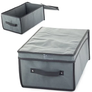 Clothes and Shoe Storage Organizer, 45x30x20cm, Grey