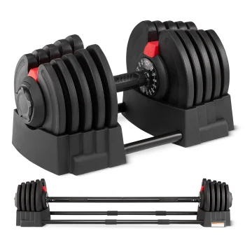 Regulējama hantele un stienis 2in1 4FIZJO, 2,5–40 kg