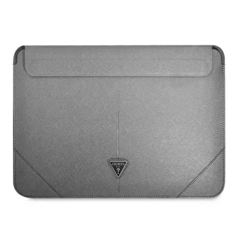 Guess Saffiano Triangle Logo klēpjdatora soma 14" Silver