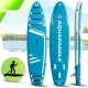 SUP-борд AquaPaddle Explorer Light Blue с сиденьем, 335x84x15 см