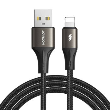 Kabelis USB uz Lightning Joyroom SA25-AL3 3A 1.2m, Melns