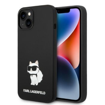 Karl Lagerfeld Silicone Choupette Case for iPhone 14 Plus / 15 Plus - Black