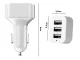 Автомобильное зарядное устройство 3x USB (1.1A, 2.1A, 3.1A),...