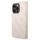 Guess iPhone 14 Pro Max чехол-книжка 4G Vintage Gold Logo, розовый