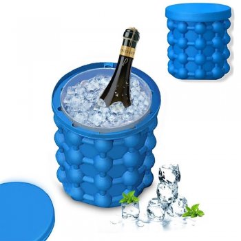 Silikona forma, veidne ledus kubiņu pagatavošanai / Ledus spainis dzērienu dzesēšanai | Ice Cube Maker Silicone Ice Bucket Cup Mold