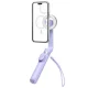 Spigen S571W MagSafe Bluetooth pašportretu stends ar statīvu - violets | Selfie Stick with Tripod Purple