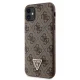 Guess iPhone 11 / XR vāciņš Crossbody 4G Metal Logo, brūns