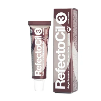 Refectocil 3 Natural Brown želejveida krāsa uzacīm un skropstām, 15ml