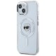 Чехол Karl Lagerfeld IML Metal Karl Head MagSafe для iPhone 15, Белый