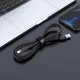 Acefast USB uz Lightning kabelis 1.2m, 2.4A, Melns