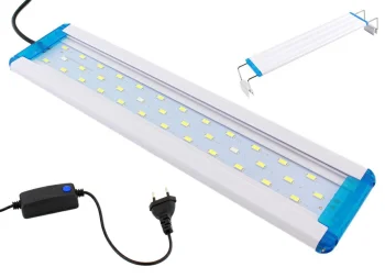 LED lampa akvārijam 15W 30 cm, balta