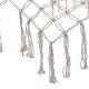 Boho Garden Hammock with Wooden Spreader Bar & Fringes 200x100cm Grey