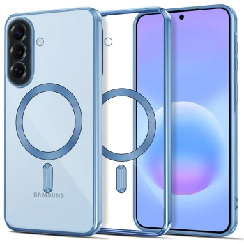 Tech-Protect MagFlex MagSafe vāciņš Samsung Galaxy A57 5G, caurspīdīgs zils
