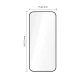 Tech-Protect Glass Fit+ aizsargstikls Xiaomi Redmi 17 4G / 5G, 2 gab., melns