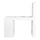 Manicure Table 310 with Cassette Dust Collector and Display, Left, White