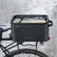 Salokāma velosoma uz bagāžnieka Rockbros A30 ROAD TO SKY 15-30L, melna