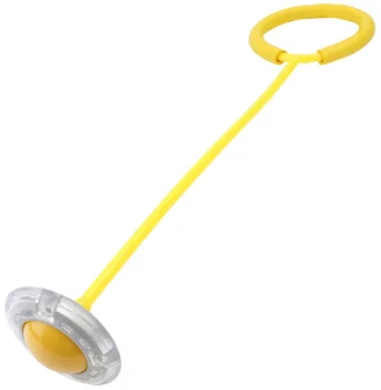 LED Ankle Skip Ball Flashing Jumping Ring for Kids, Yellow