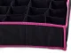 Drawer Organizer for Underwear and Socks, 12 Compartments, Black