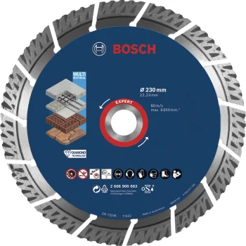 Алмазный отрезной круг Bosch EXPERT Multi Material 230 x 22.23 мм